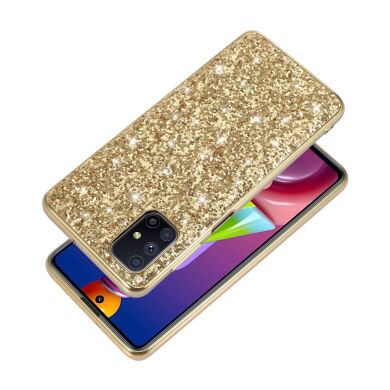 Защитный чехол Deexe Sparkles Series для Samsung Galaxy M51 (M515) - Gold