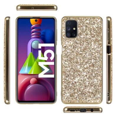 Захисний чохол&nbsp;Deexe Sparkles Series для Samsung Galaxy M51 (M515) - Gold