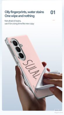 Защитный чехол SULADA Magnetic Leather Case для Samsung Galaxy Fold 8 Ultra - Pink