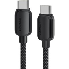 Кабель ESSAGER Breeze Type-C to Type-C (100W, 2m) EXCTT1-WLA01-P - Black