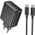 Сетевое зарядное устройство Hoco CS27A 67W (3Type-C + USB) + кабель Type-C to Type-C - Black