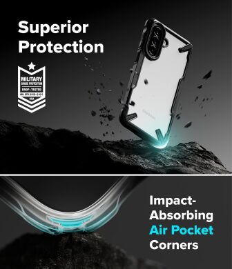 Захисний чохол Ringke Fusion X для Samsung Galaxy A57 (A576) 8800328818040 - Black