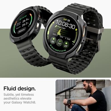 Защитный чехол Spigen (SGP) Liquid Air Case для Samsung Galaxy Watch 8 (44mm) ACS09839 - Matte Black