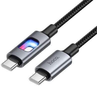 Кабель Hoco U144 Type-C to Type-C (60W, 3A, 1.2m) - Black