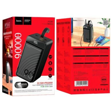 Внешний аккумулятор Hoco J123D Element 22.5W+PD20W (90000mAh) - Black