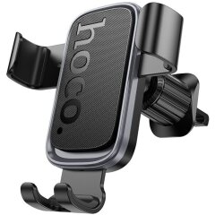 Автомобільний тримач Hoco H80 - Black / Metal Gray