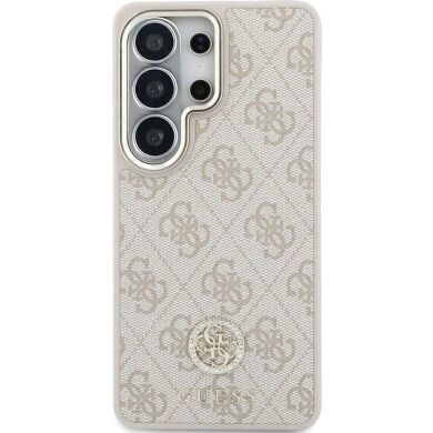 Чехол с ремешком Guess 4G Big Rhinestone Triangle Strap MagSafe для Samsung Galaxy S26 Ultra (S948) GUHMS26LP4G4DCSP - Pink