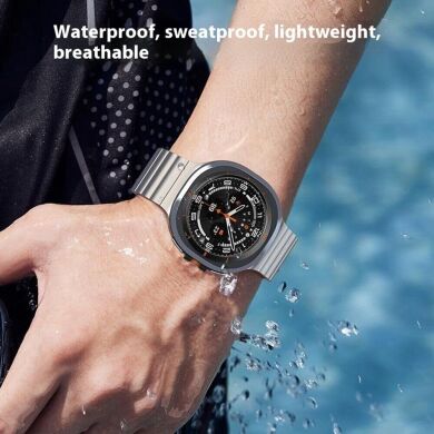 Ремінець Deexe Steel Strap для Samsung Galaxy Watch 8 (40/44mm) / 8 Classic - Titanium