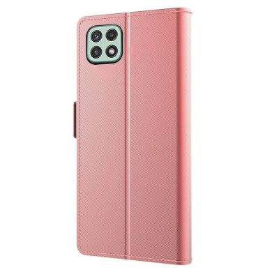 Чохол-книжка Deexe Eclipse Wallet для Samsung Galaxy A22 5G (A226) - Rose Gold