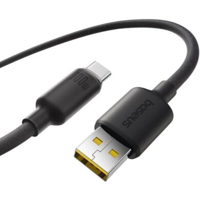 Кабель Baseus Foamed Silicone USB to Type-C (100W, 1m) E0426800 - Black