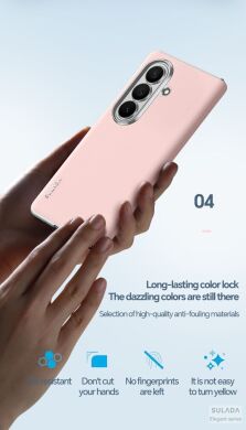 Защитный чехол SULADA Magnetic Leather Case для Samsung Galaxy Fold 8 Ultra - Pink