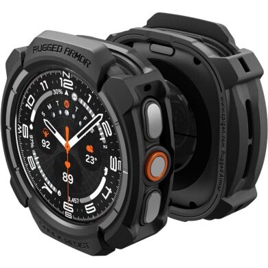 Захисний чохол Spigen Rugged Armor (FW) для Samsung Galaxy Watch Ultra 2 (ACS11611) - Matte Black