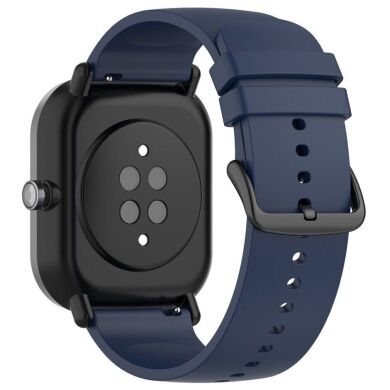 Ремешок Deexe Silicone Band для часов с шириной крепления 22мм - Midnight Blue