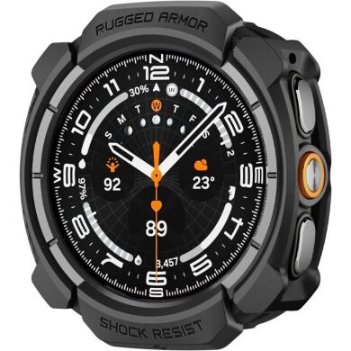 Захисний чохол Spigen Rugged Armor (FW) для Samsung Galaxy Watch Ultra 2 (ACS11611) - Matte Black