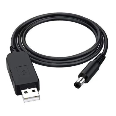 Кабель ArmorStandart USB to DC 5.5x2.1мм (12V, 0.8m) - Black