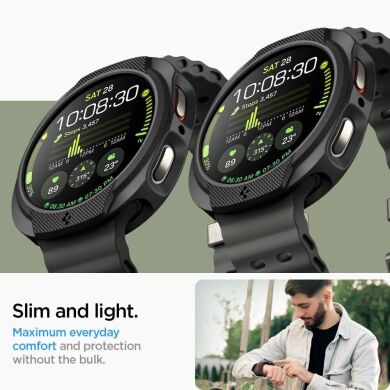 Защитный чехол Spigen (SGP) Liquid Air Case для Samsung Galaxy Watch 8 (44mm) ACS09839 - Matte Black