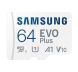 Карта памяти MicroSDXC Samsung 64GB EVO Plus C10 UHS-I + адаптер (MB-MC64KA/EU). Фото 2 из 6