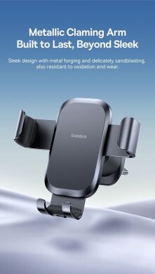 Автомобільний тримач Baseus Metal Age Go Air Outlet Car Mount (C40478701123-00) - Black