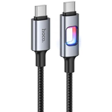 Кабель Hoco U144 Type-C to Type-C (60W, 3A, 1.2m) - Black
