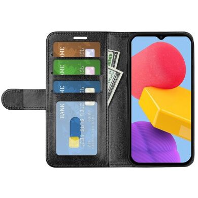 Чехол-книжка Deexe Wallet Style для Samsung Galaxy M13 (M135) - Black