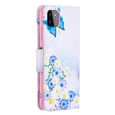 Чохол-книжка Deexe Color Wallet для Samsung Galaxy A22 5G (A226) - Butterfly and Flower