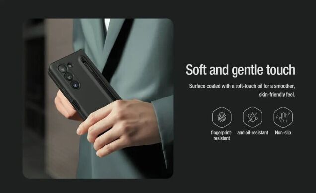 Защитный чехол NILLKIN Flex Pure Fold (S Pen) для Samsung Galaxy Fold 5 - Black