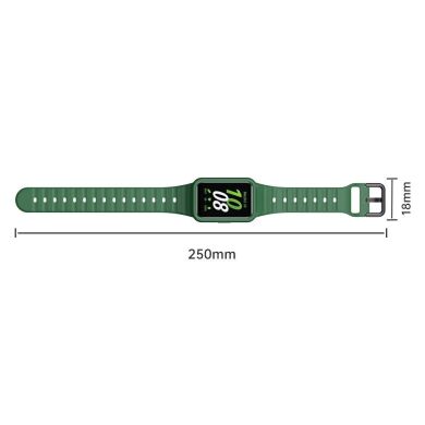 Ремешок Deexe Silicone Strap для Samsung Galaxy Fit 3 - Green