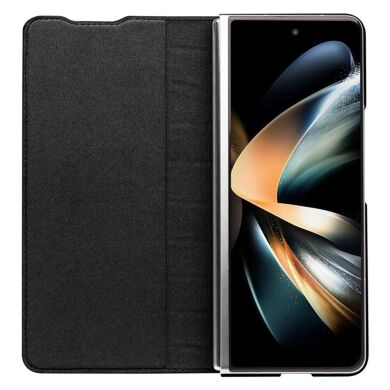 Кожаный чехол QIALINO Croco Case для Samsung Galaxy Fold 4 - Black