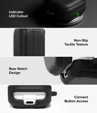 Захисний чохол Ringke Onyx Magnetic для Samsung Galaxy Buds 4 / Buds 4 Pro (8800328816800) - Black