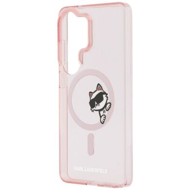 Защитный чехол Karl Lagerfeld IML Peekaboo MagSafe для Samsung Galaxy S26 Ultra (KLHMS26L6HCPSCP) - Pink