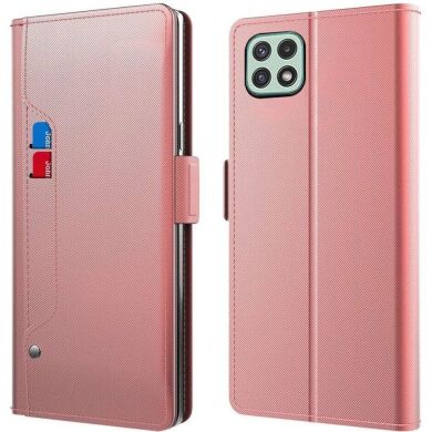 Чохол-книжка Deexe Eclipse Wallet для Samsung Galaxy A22 5G (A226) - Rose Gold