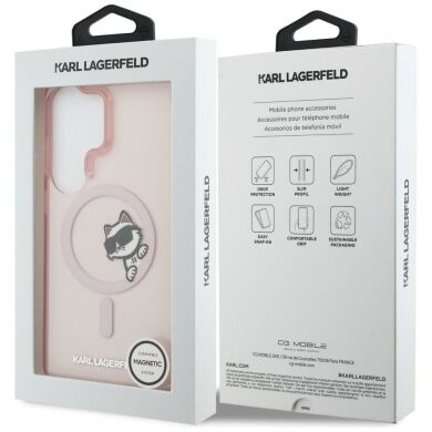 Защитный чехол Karl Lagerfeld IML Peekaboo MagSafe для Samsung Galaxy S26 Ultra (KLHMS26L6HCPSCP) - Pink