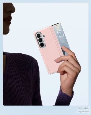 Защитный чехол SULADA Magnetic Leather Case для Samsung Galaxy Fold 8 Ultra - Pink