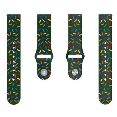 Ремінець Deexe Confetti для годинників з шириною кріплення 22 мм - Green