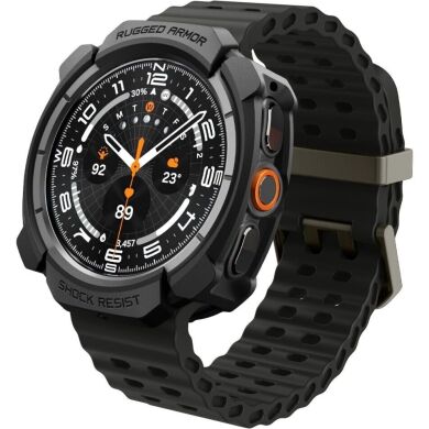 Захисний чохол Spigen Rugged Armor (FW) для Samsung Galaxy Watch Ultra 2 (ACS11611) - Matte Black
