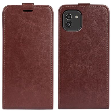 Чехол Deexe Flip Case для Samsung Galaxy A03 (A035) - Brown