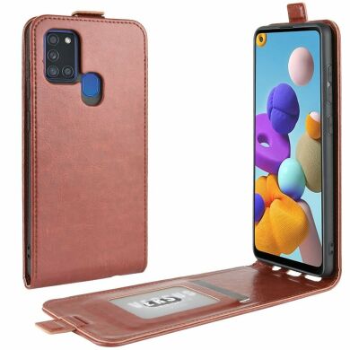 Чохол Deexe Flip Case для Samsung Galaxy A21s (A217) - Brown
