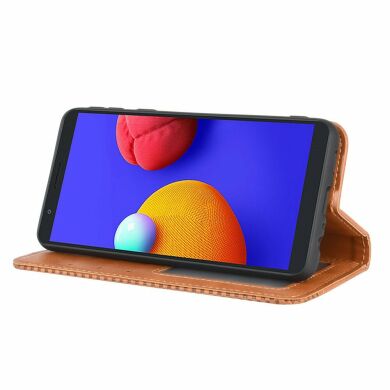 Чехол Deexe Retro Style для Samsung Galaxy A01 Core (A013) - Brown