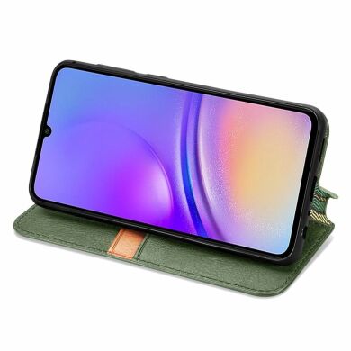 Чехол Deexe Rhombus Wallet для Samsung Galaxy A06 (A065) - Green