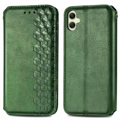 Чехол Deexe Rhombus Wallet для Samsung Galaxy A06 (A065) - Green