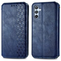 Чехол Deexe Rhombus Wallet для Samsung Galaxy A36 (A366) / A56 (A566) - Blue