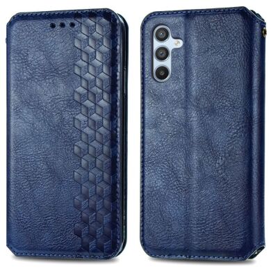 Чехол Deexe Rhombus Wallet для Samsung Galaxy A36 (A366) / A56 (A566) - Blue