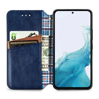 Чехол Deexe Rhombus Wallet для Samsung Galaxy A36 (A366) / A56 (A566) - Blue