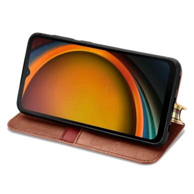 Чохол Deexe Rhombus Wallet для Samsung Galaxy Xcover 7 (G556) - Brown