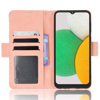 Чохол Deexe Wallet Stand для Samsung Galaxy A03 Core (A032) - Pink