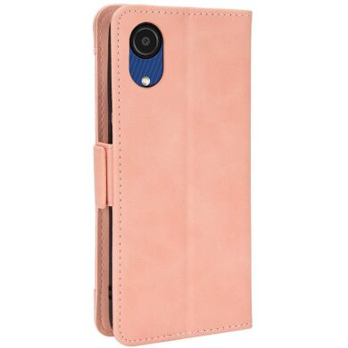 Чохол Deexe Wallet Stand для Samsung Galaxy A03 Core (A032) - Pink