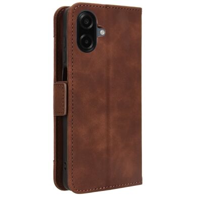 Чехол Deexe Wallet Stand для Samsung Galaxy A07 (A075) - Brown