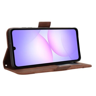 Чехол Deexe Wallet Stand для Samsung Galaxy A07 (A075) - Brown