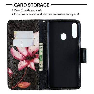 Чехол-книжка Deexe Color Wallet для Samsung Galaxy A20s (A207) - Kapok