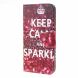 Чехол-книжка Deexe Color Wallet для Samsung Galaxy M10 (M105) - Keep Calm and Sparkle